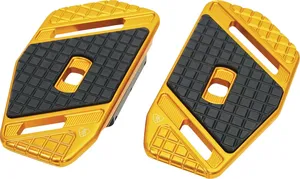 Plataformas SpeedLiner negras para acompañante instaladas en motocicleta Harley-Davidson