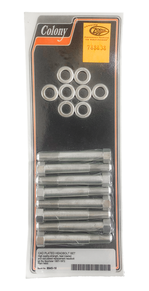 Juego de tornillos de culata Colony color negro para motor Harley-Davidson