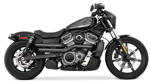 Sistema de escape Declaration Freedom Performance instalado en motocicleta Harley-Davidson Sportster