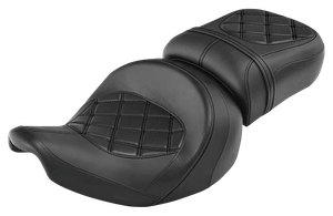 Asiento 2-up negro C.C. Rider para motocicleta Indian Big Inch