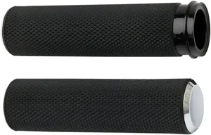 Par de puños con textura Knurled para manillar de motocicleta