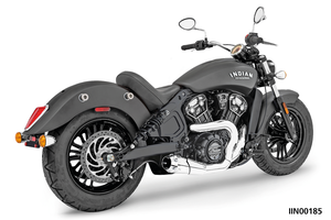 Escape Shorty 2-1 instalado en Indian Scout