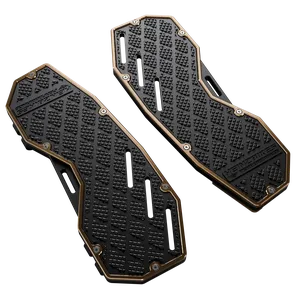 Par de plataformas Performance negras para motocicleta estilo custom