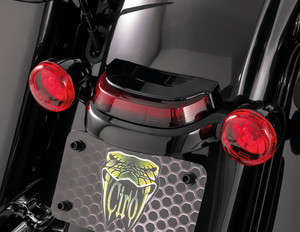 Luz trasera Ciro Crown instalada en motocicleta Harley-Davidson Touring