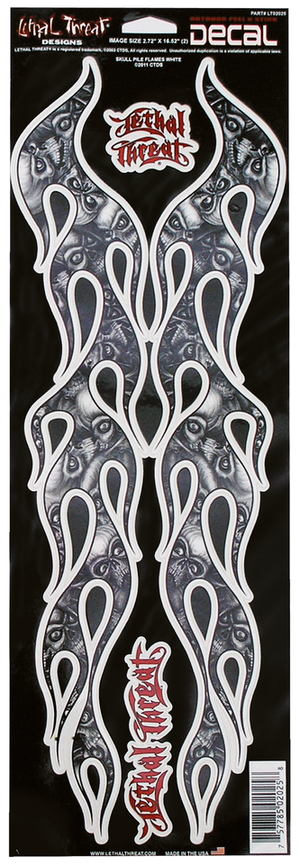DISEÑOS Y PEGATINAS PARA DEPOSITOS "BIKE TATTOOS" DE LETHAL THREAT - 15,5" x 5,5" — B-stock