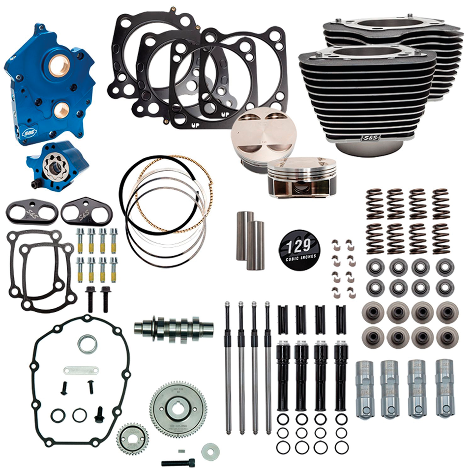 Kit S&S Power Pack para motor Milwaukee Eight de 124 a 132 CI