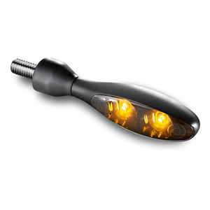 Par de micro intermitentes LED Kellermann de color negro con lente transparente