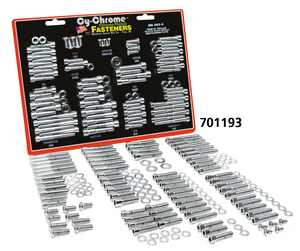 Kit de tornillos cromados para cubierta de transmisión de motocicleta