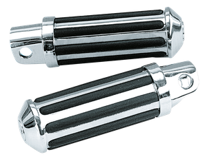 Estriberas Streamliner negras para motocicleta
