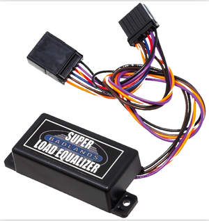 Sistema de nivelación de carga Badlands Load Equalizer III instalado en motocicleta