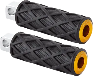 Estriberas Diamond con acabado oscuro tipo diamante para motocicleta