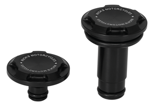 Tapones de eje y tornillo Rick's para motocicleta custom