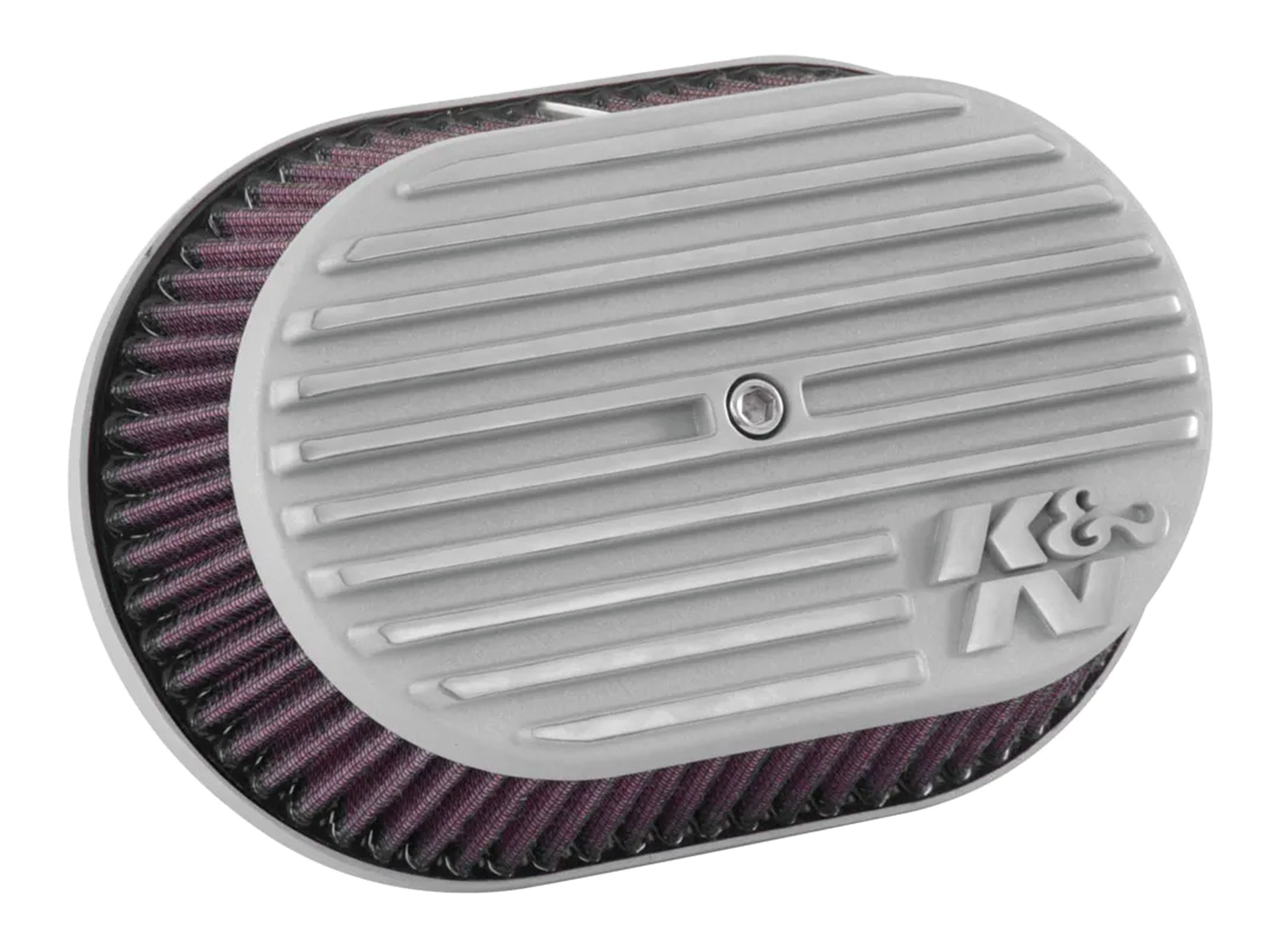 Filtro de aire K&N Street Metal Oval de alta capacidad de flujo de aire