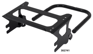 Soportes desmontables para equipaje Tour-Pak instalados en motocicleta