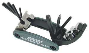 Conjunto de herramientas plegables CruzTools modelo H13 y M14 desplegadas