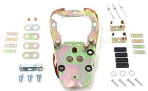 Base e instrumentario de 2 luces montado en depósito de gasolina de motocicleta Harley-Davidson Fat Bob
