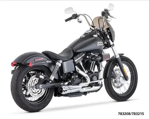 Silencioso de escape tipo Shorty 2-into-1 negro