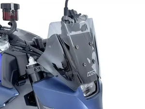 Cúpula deportiva negra para motocicleta Yamaha MT-09 vista frontal
