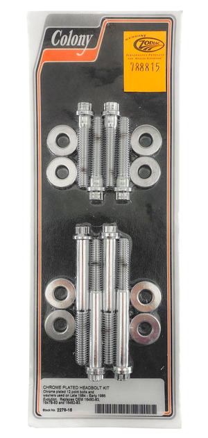 Kit de tornillos de culata Colony para motores Harley Evo Big Twin Twin Cam