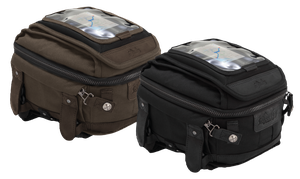 Línea de equipaje Voyager de Burly instalada en motocicleta
