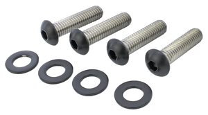 Kit de tornillos para puntal de guardabarros en acero inoxidable negro