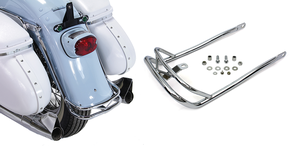 Guardabarros trasero negro para motocicleta Harley-Davidson Softail