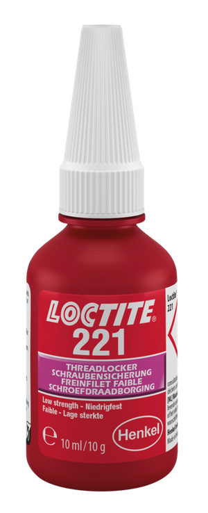 Tubo adhesivo de rosca Loctite 221 de baja resistencia para tornillos de motos