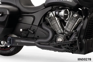 Escape corto Shorty Turn Out corte recto 2-1 para Indian PowerPlus y Thunderstroke