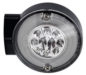 Par de intermitentes LED con anillo halo multi-función para moto custom