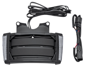 Marco de matrícula iluminado Ciro con luces LED integradas para motocicleta