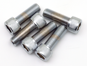 Surtido de tornillos UNF con cabeza Allen y acabado cromado