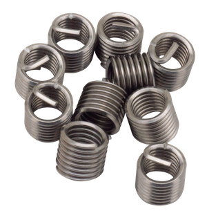 Kit de reparación de roscas helicoidales con insertos y herramientas de corte