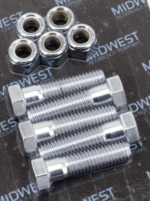 Conjunto de tornillos cromados para montaje de corona y polea trasera de motocicleta