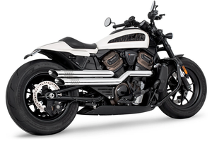 Escape Freedom Performance modificado instalado en motocicleta Harley-Davidson RH Sportster