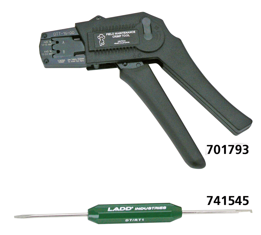 Herramienta metálica de extracción para conectores eléctricos serie Deutsch DT