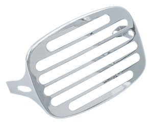 Parrilla cromada protectora para faro trasero de motocicleta Harley-Davidson año 1973