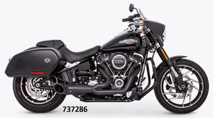 Silencioso de escape tipo Shorty 2-into-1 para moto