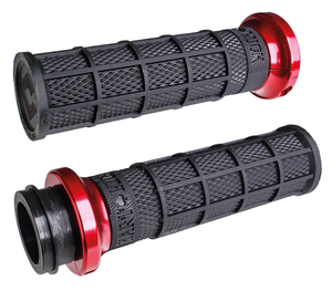Puños deslizantes ODI Hart-Luck Lock-On con textura Full-Waffle