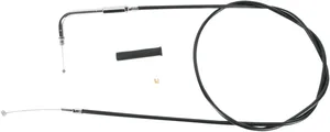 Cable de acelerador y ralentí con funda de vinilo negro para motocicleta