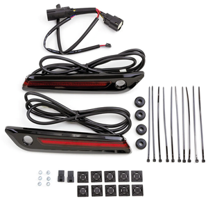 Tapas de alforja iluminadas con cierre de cerrojo para motocicleta Harley-Davidson Touring