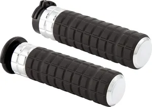 Par de puños SpeedLiner negros para manillar de motocicleta