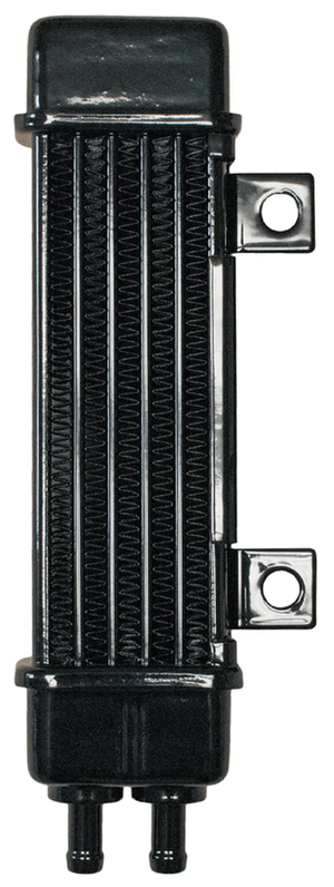 Radiador de aceite Jagg Slimline negro con aletas de refrigeración