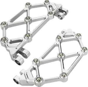 Reposapiés Mini Diamond acabado negro mate para motocicleta