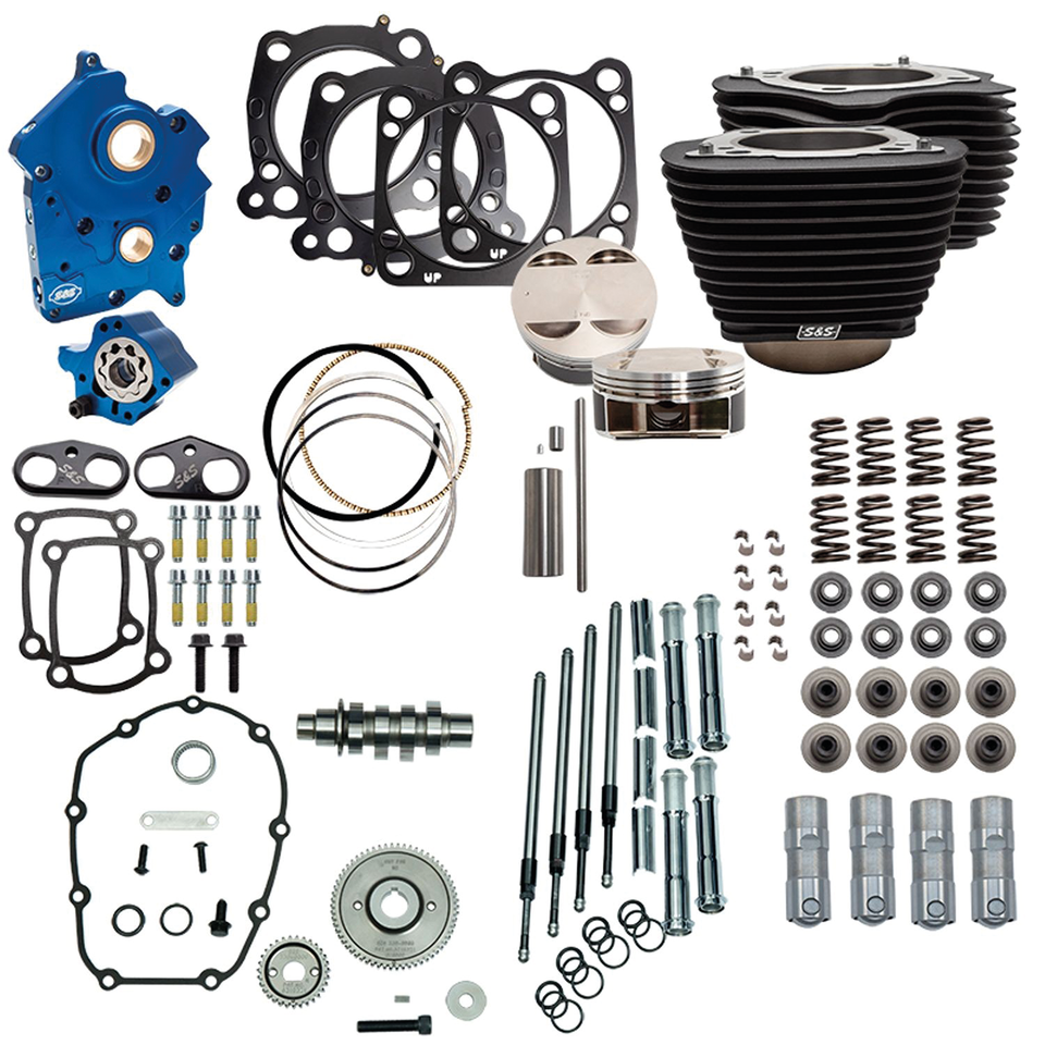 Kit S&S Power Pack para motor Milwaukee Eight de 124 a 132 cúbicas