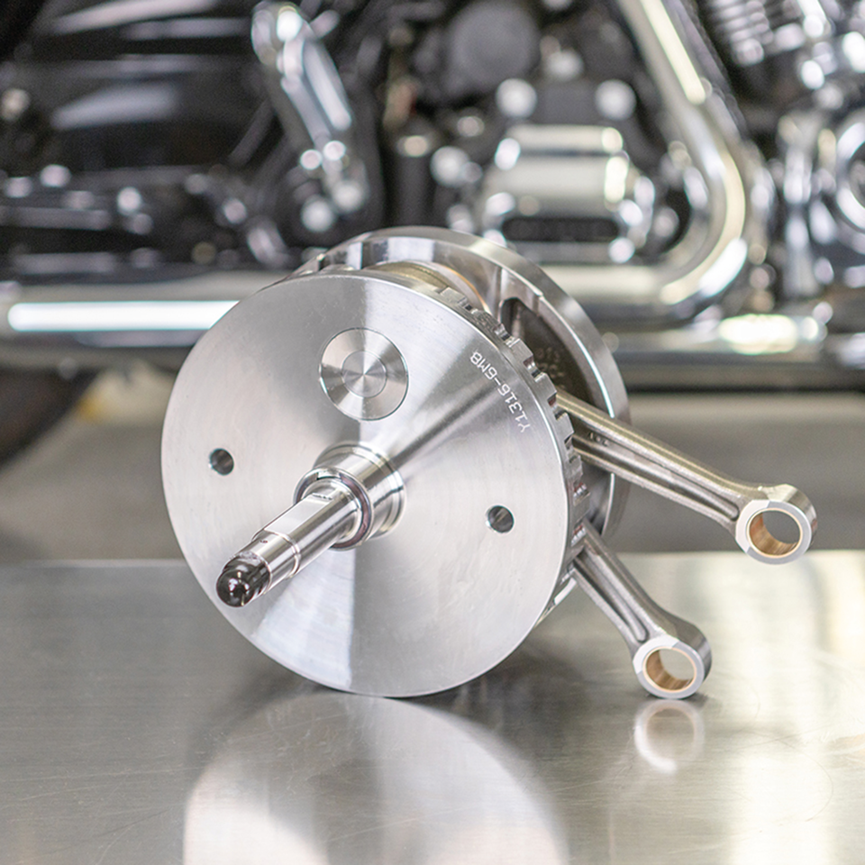 Conjunto de volante cigüeñal de 3 piezas S&S para motor Milwaukee Eight