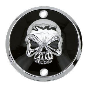 Par de tapas traseras negras con diseño calavera estilo zombie para motocicleta