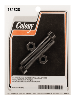 Par de ajustadores de cadena trasera Colony para motocicleta Harley-Davidson modelo WL