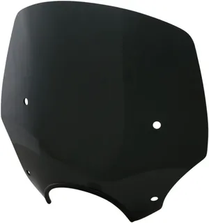 Sportshield El Paso negro instalado en manillar de motocicleta Harley-Davidson