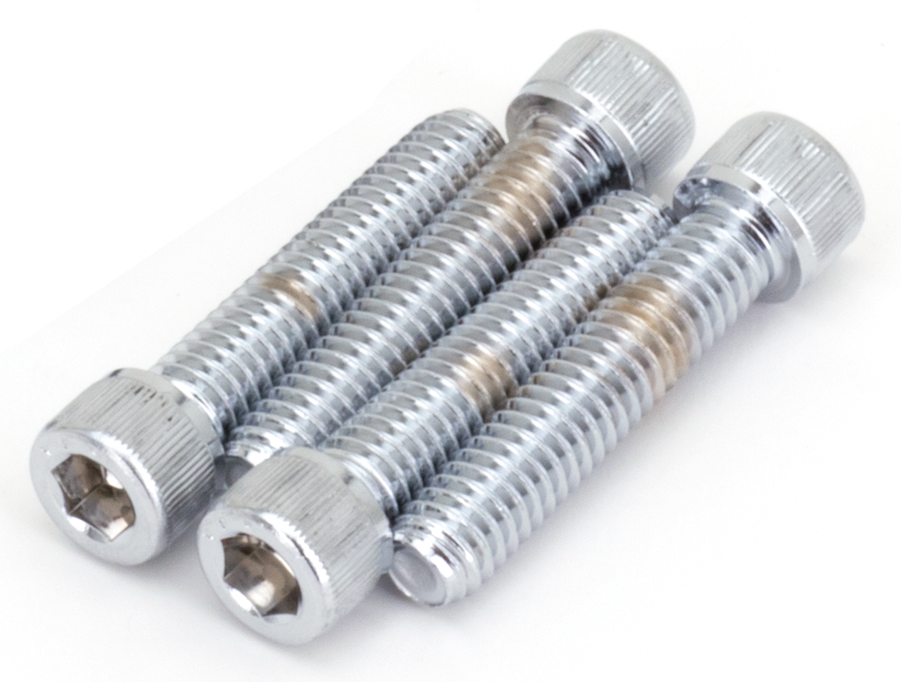 Kits de tornillos de abrazadera superior del manillar cromados