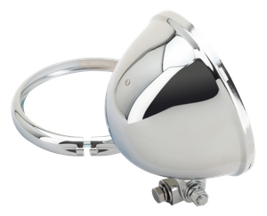 Faro delantero estilo Bates cromado de 5 1/2 pulgadas para moto custom